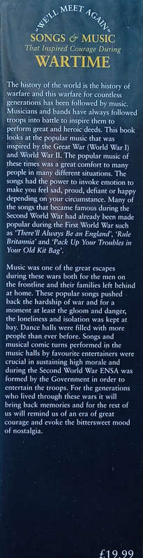 "We'll Meet Again" Songs and Music That Inspired Courage During Wartime [CD included] | Olivia Ba...