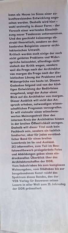 Architektur Zwischen Gestern und Morgen [German] | Gerhard Krenz