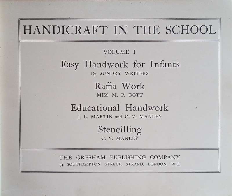 Handicraft in the School
