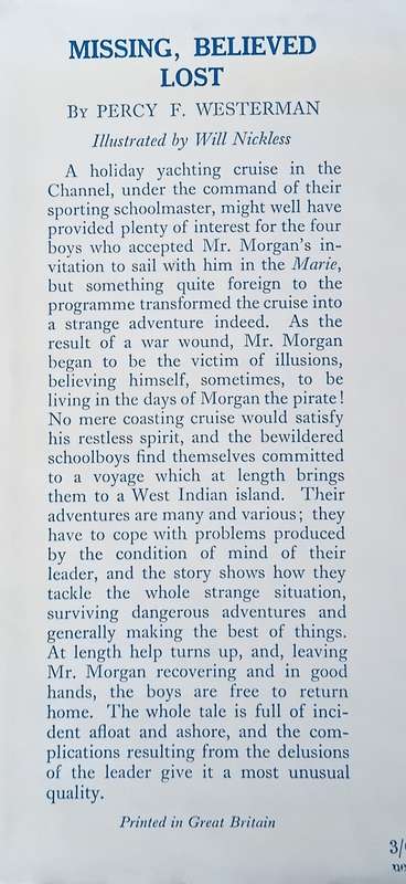 Missing, Believed Lost | Percy F. Westerman