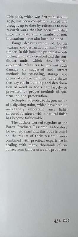 Decay of Timber and its Prevention | K. ST. G. Cartwright, W.P.K. Findlay