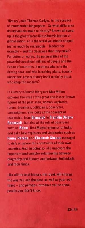 History's People: Personalities and the Past | Margaret MacMillan