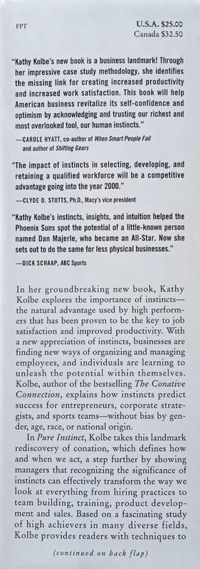 Pure Instinct: Business' Untapped Resource | Kathy Kolbe