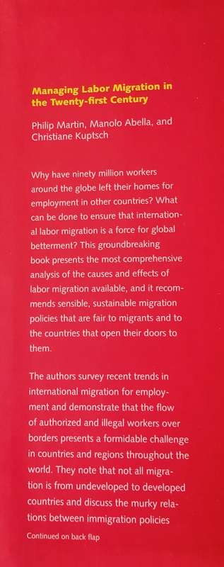 Managing Labor Migration in the Twenty-first Century | Philip Martin, Manolo Abella, and Christia...