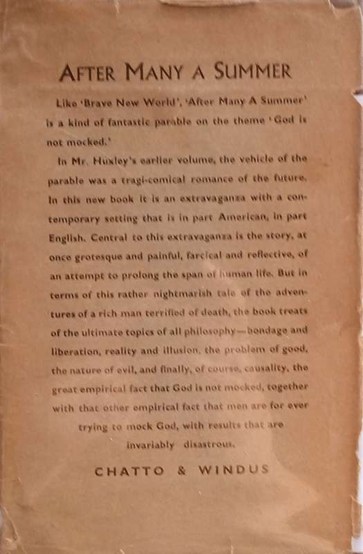 After Many a Summer [First Edition] | Aldous Huxley