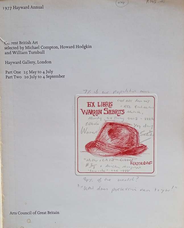 1977 Hayward Annual: Current British Art selected by Michael Compton, Howard Hodgkin and William ...