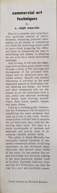 Commercial Art Techniques | S. Ralph Maurello