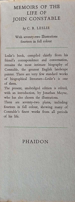 Memoirs of the Life of John Constable | C.R. Leslie
