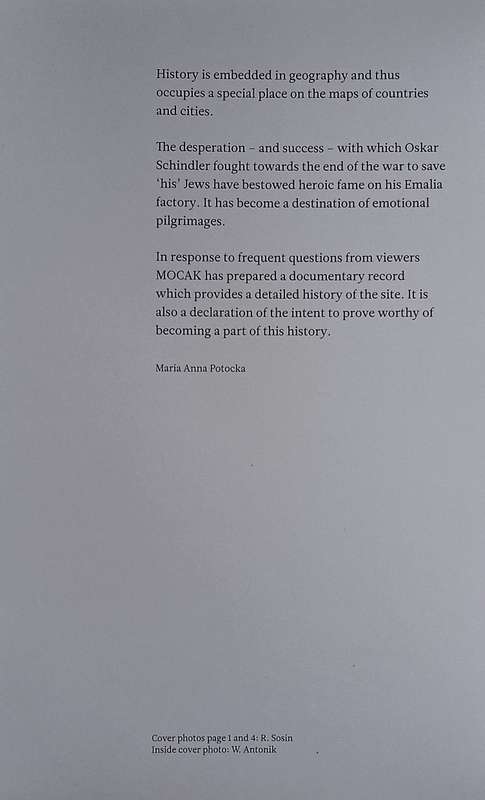 Schindler's Factory: Then and Now | Marian Anna Potocka