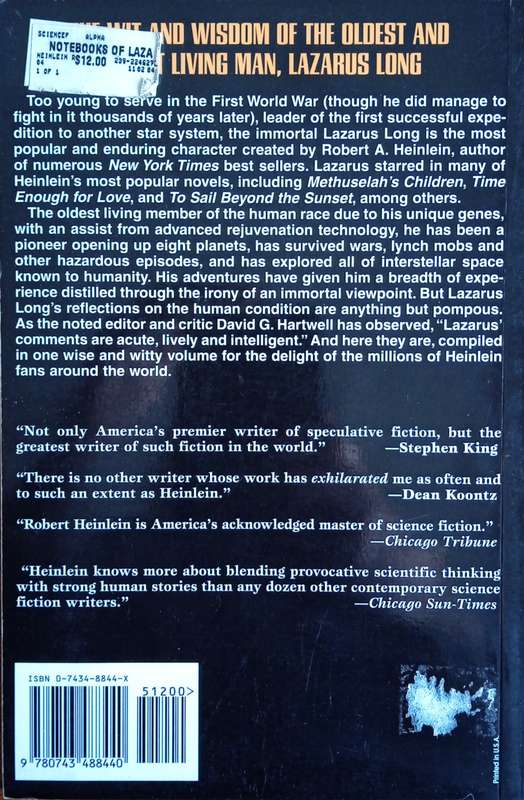 The Notebooks of Lazarus Long | Robert A. Heinlein