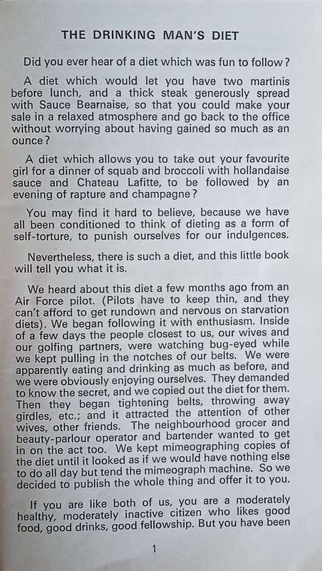 The Drinking Man's Diet | Gardner Jameson and Elliot Williams