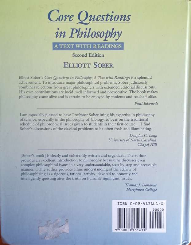 Core Questions in Philosophy | Elliott Sober