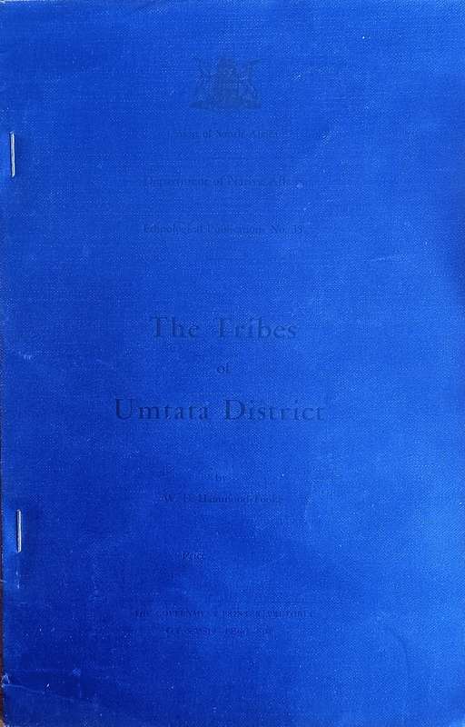 The Tribes of Umtata District | W.D. Hammond-Tooke