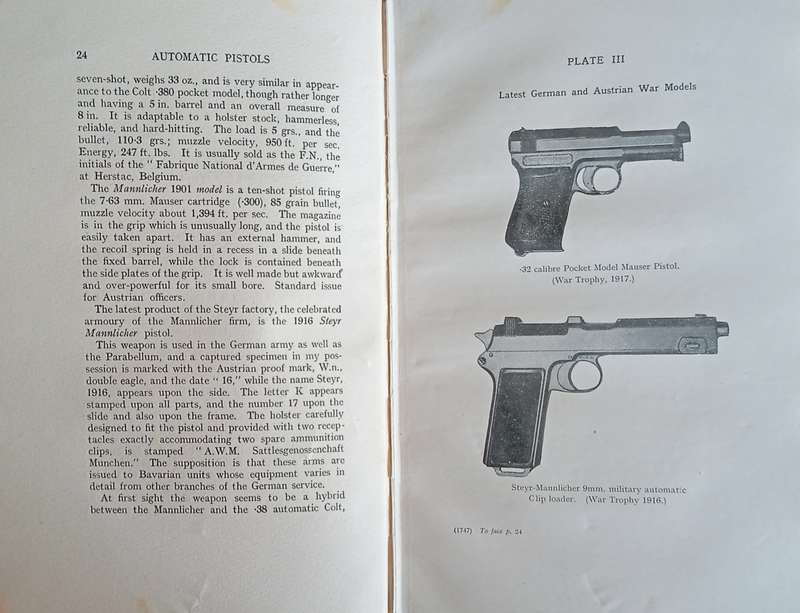 Automatic Pistols | Captain Hugh B.C. Pollard