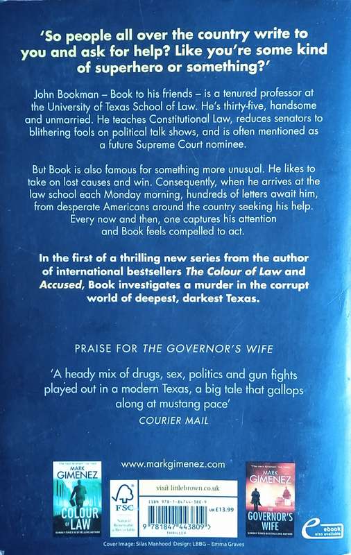 Con Law [Author's Signature Tipped-In] | Mark Gimenez