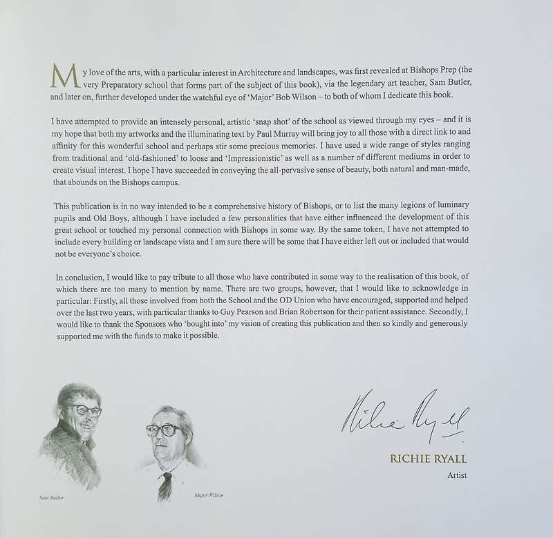 A Brush with Bishops: An Artistic View of an Educational Landmark | Text by Paul Murray, painting...