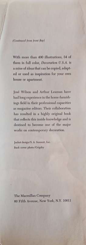 Decoration U.S.A.: A Unique Review in Pictures and Text of the Best in Contemporary Interior Desi...
