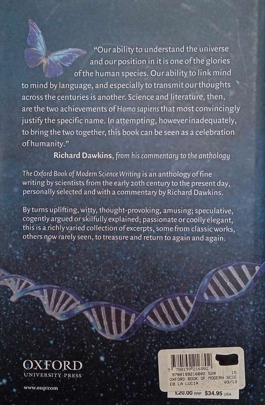 The Oxford Book of Modern Science Writing | Richard Dawkins