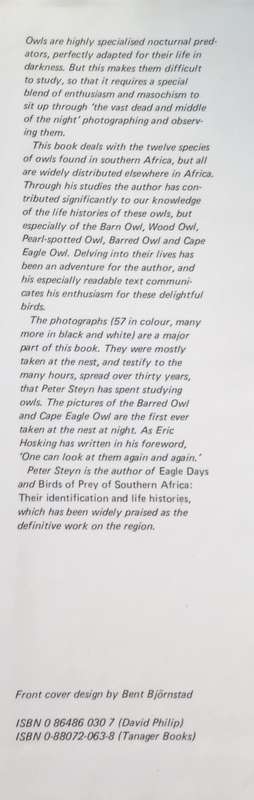A Delight of Owls: African Owls Observed | Peter Steyn