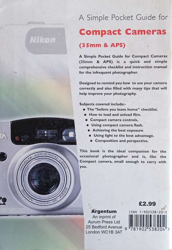 A Simple Pocket Guide for Compact Cameras | Bill Corbett