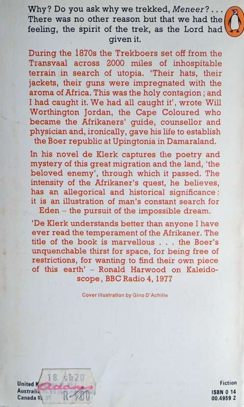 The Thirstland | W.A. de Klerk