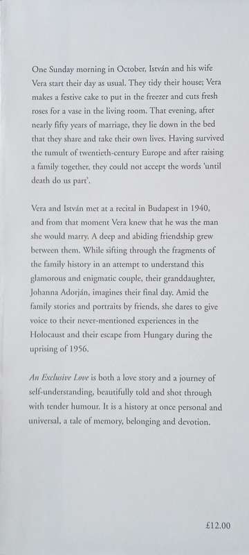 An Exclusive Love | Joanna Adorjan