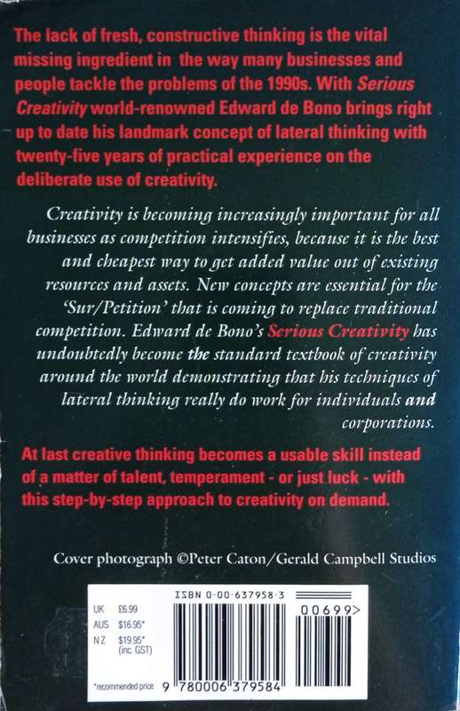 Serious Creativity | Edward de Bono