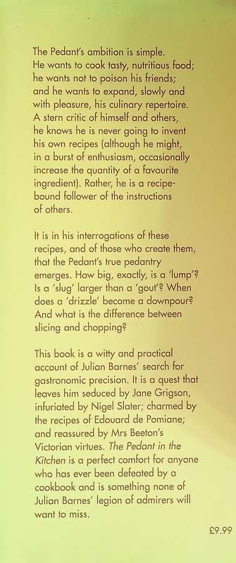 The Pedant in the Kitchen | Julian Barnes
