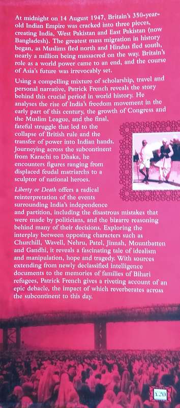 Liberty or Death: India's Journey to Independence and Division [Signed by the Author] | Patrick F...