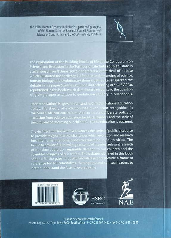 The Architect and the Scaffold: Evolution and Education in South Africa | Wilmot James and Lynne ...