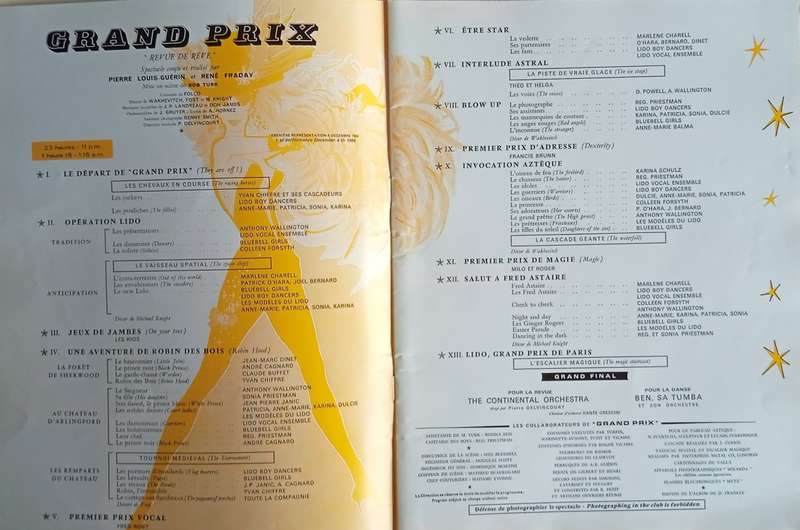 Lido: Program of Performance, First Performed 4 December 1969