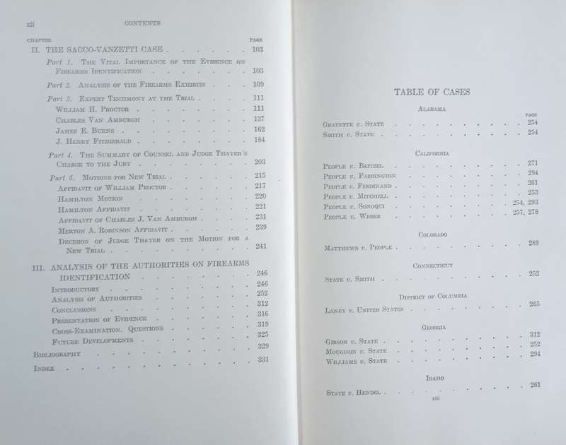 The Identification of Firearms: From Ammunition Fired Therein With an Analysis of Legal Authoriti...