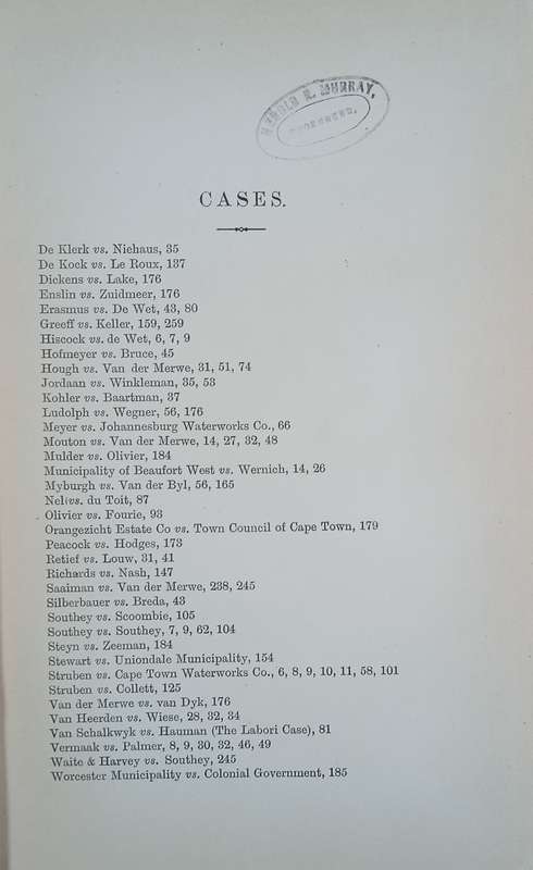 Water Rights Under the Common Law and the Irrigation Act no. 32 of 1906 | Sir Henry Juta, K.C.