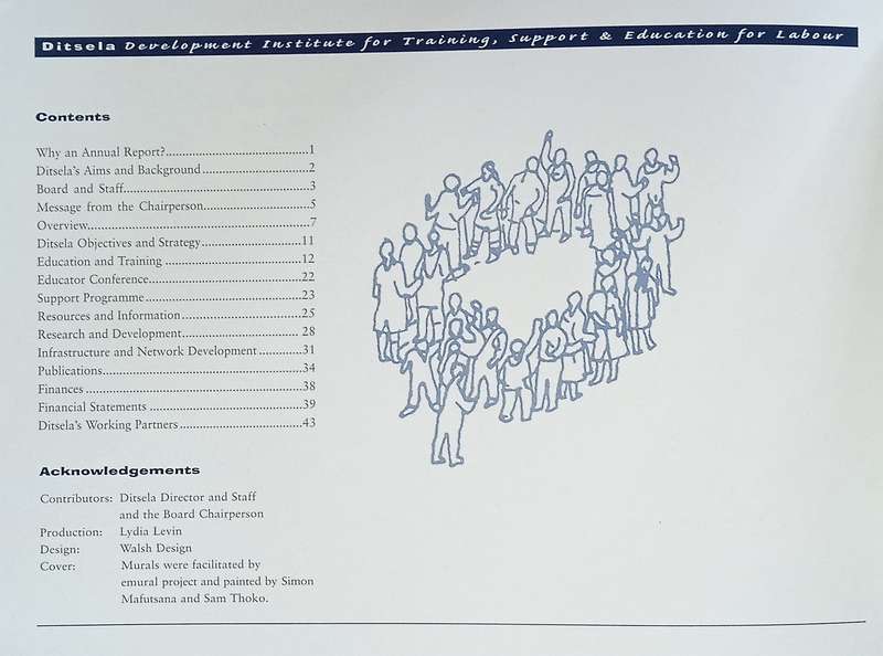 Ditsela: Development Institute for Training, Support and Education for Labour Annual Report March...