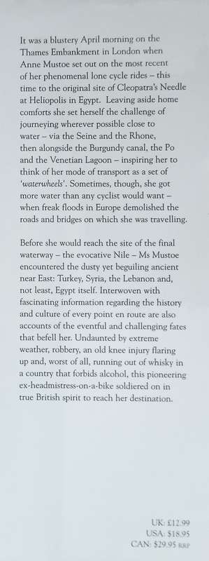 Cleopatra's Needle: Two Wheels by the Water to Cairo | Anne Mustoe