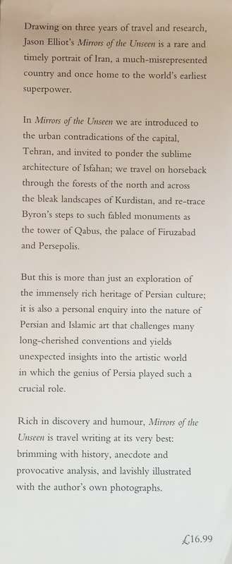 Mirrors of the Unseen: Journeys in Iran | Jason Elliot