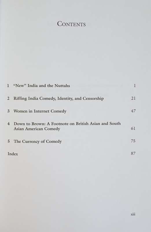 New Indian Nuttahs: Comedy and Cultural Critique in Millennial India | Kavyta Kay