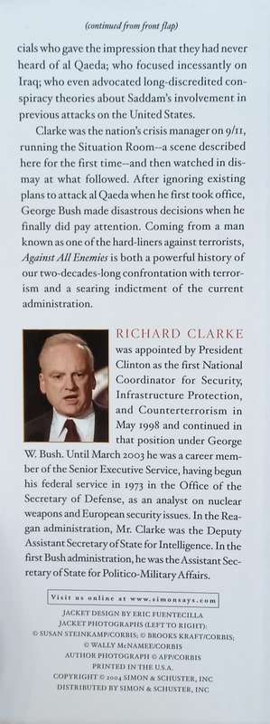 Against all Enemies: Inside America's War on Terror | Richard A. Clarke