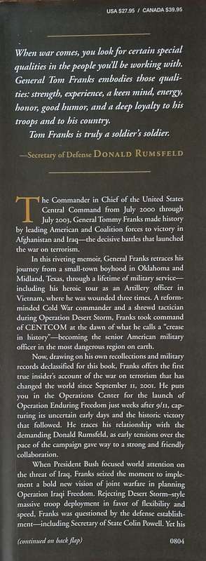 American Soldier | General Tommy Franks, with Malcolm McConnell