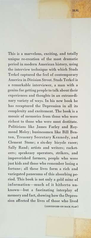 Hard Times: An Oral History of the Great Depression | Studs Terkel