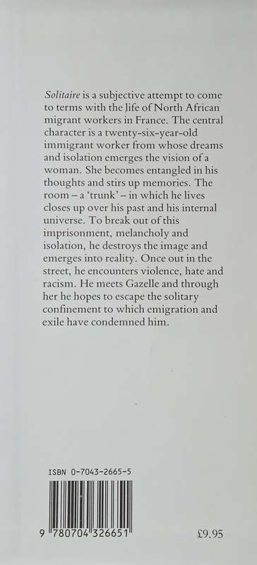 Solitaire | Tahar Ben Jelloun