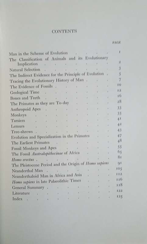 History of the Primates: An Introduction to the Study of Fossil Man | W.E. Le Gros Clarke