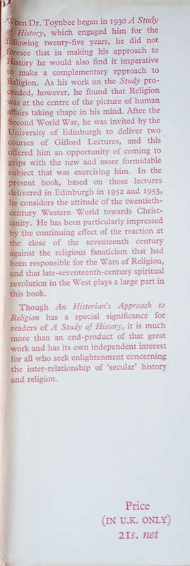 An Historian's Approach to Religion | Arnold Toynbee