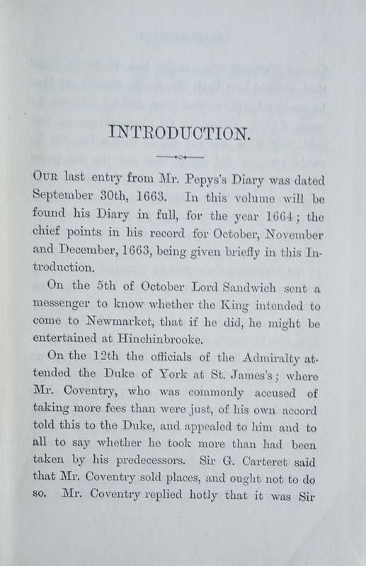 The Dairy of Samuel Pepys 1663-1664 | Samuel Pepys