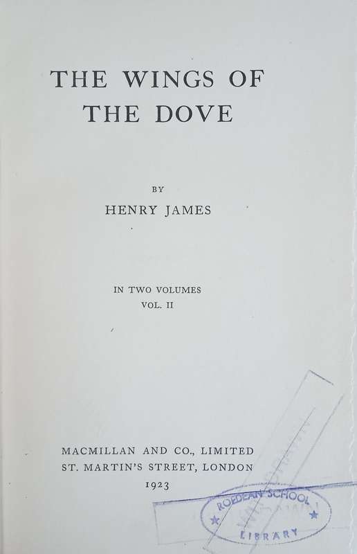The Wings of the Dove, Vol. 1 & 2 | Henry James