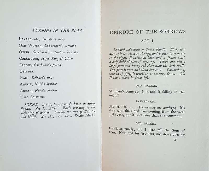 Deirdre of the Sorrows: A Play | John M. Synge