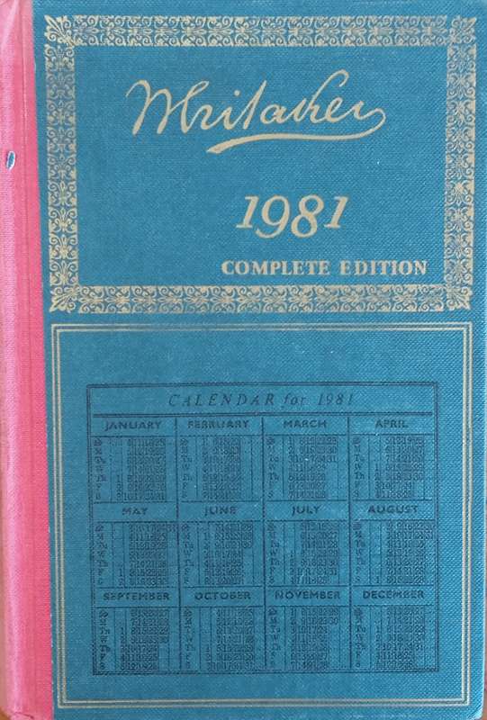 Whitaker's Almanack 1981