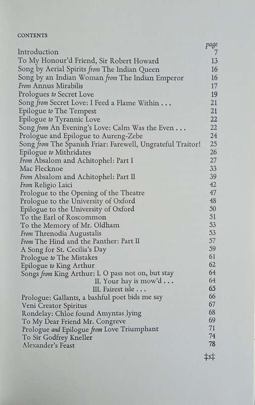 A Choice of Dryden's Verse | W.H. Auden (ed.)