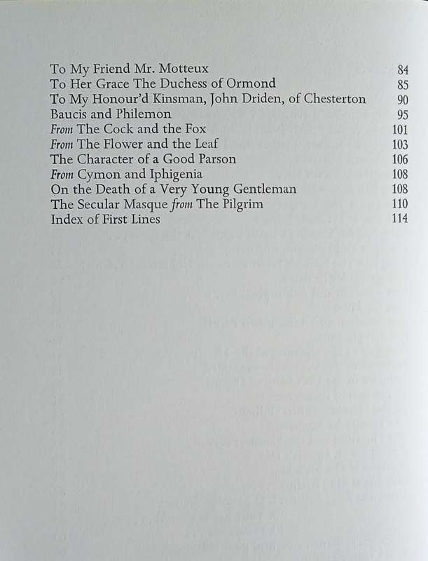 A Choice of Dryden's Verse | W.H. Auden (ed.)