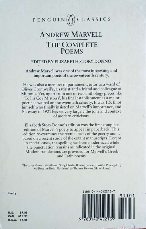 The Complete Poems | Andrew Marvell